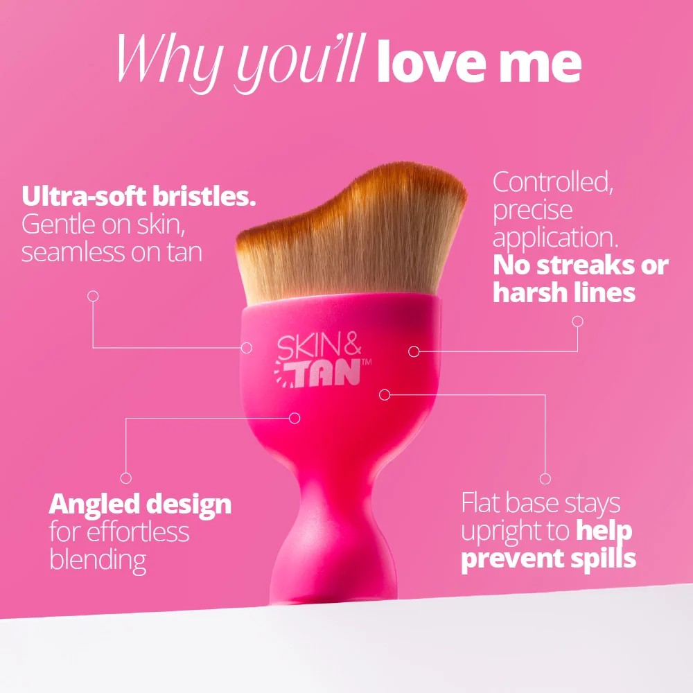 Miracle Tanning Brush - Pink - Image 2