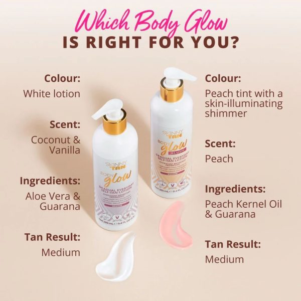 Skinny Tan Body Glow Blush Lotion Medium 280ml - Image 5